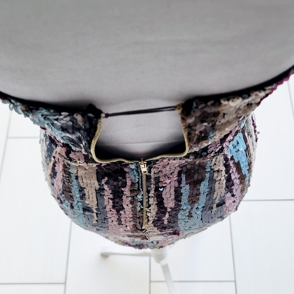 Nova Luxe Multicolor Sequin Strapless Mini Dress … - image 11